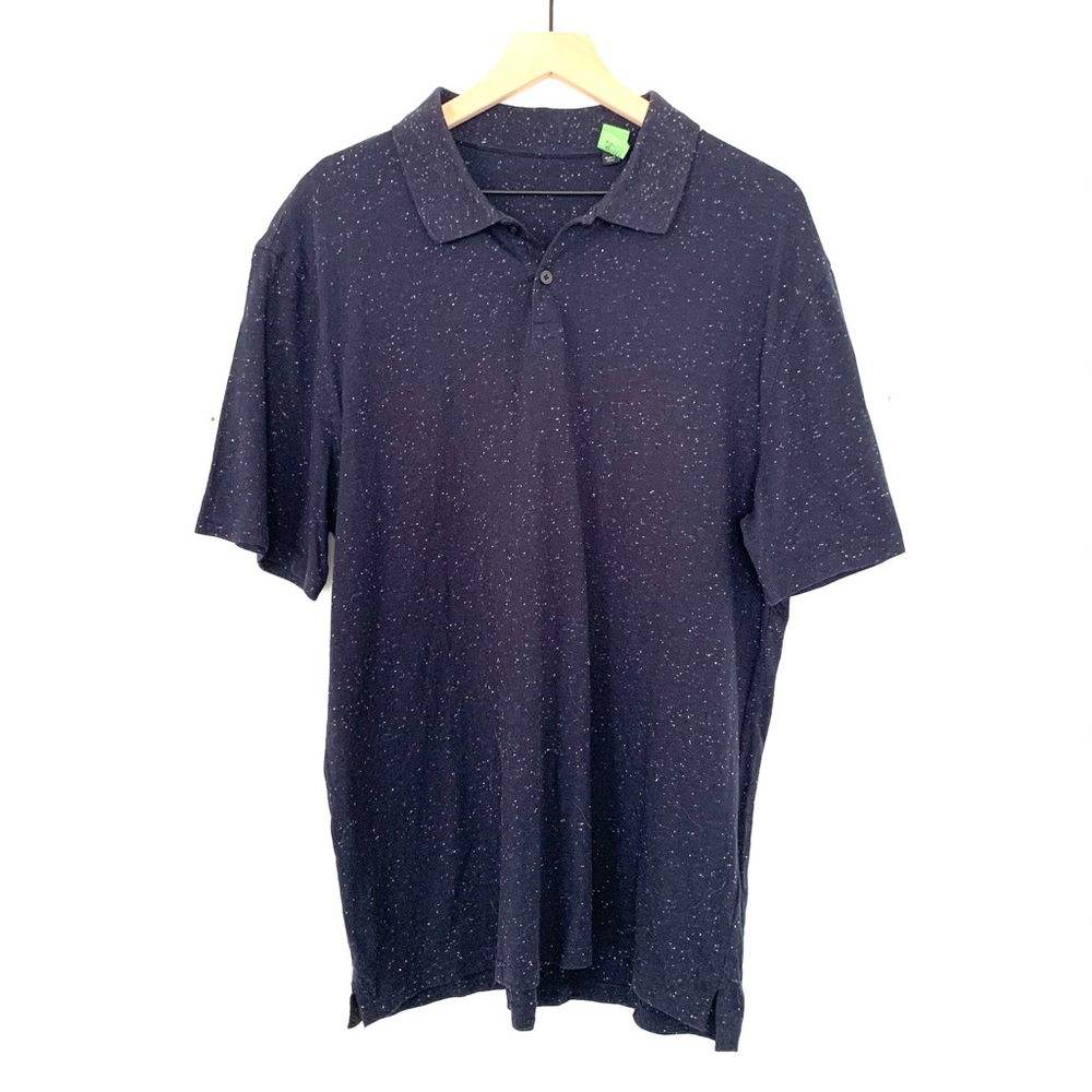 Vince Neps Speckled Cotton Polo